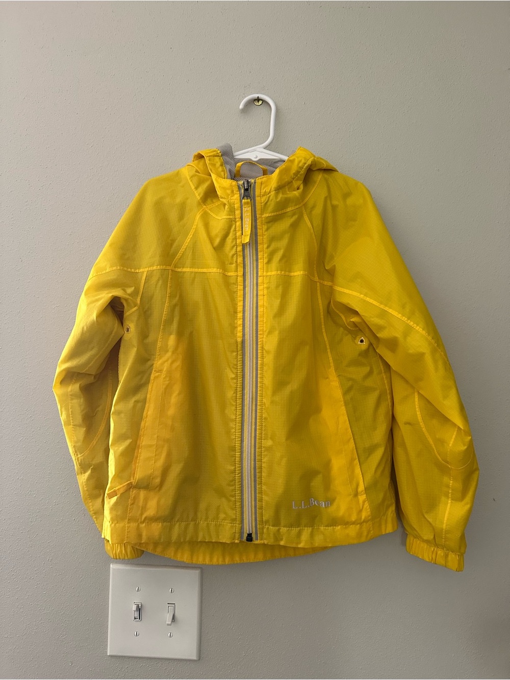 Yellow Kids' Hooded Rain Jacket